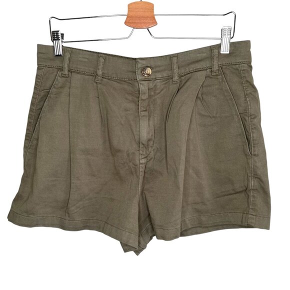 Free People Pants - Free People Womens Bille Chino Olive Cotton Khaki Shorts Size 6